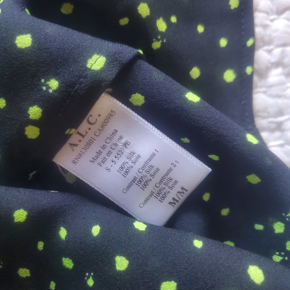 A.L.C. Silk Tank Size M - Picture 3 of 6